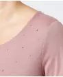 T-Shirt mit Strasssteinen