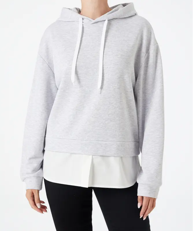 Bluza z koszulową wstawką
