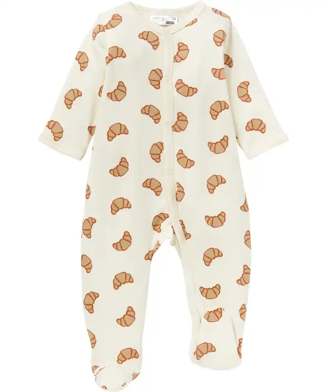Newborn Schlafanzug Croissants