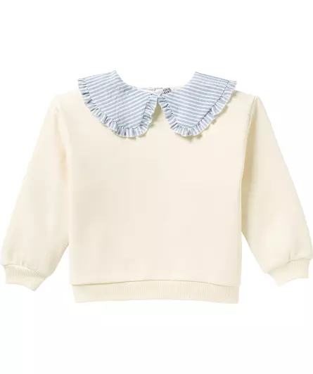 Sweatshirt mit Bubikragen