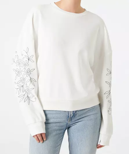 Sweater met borduursel