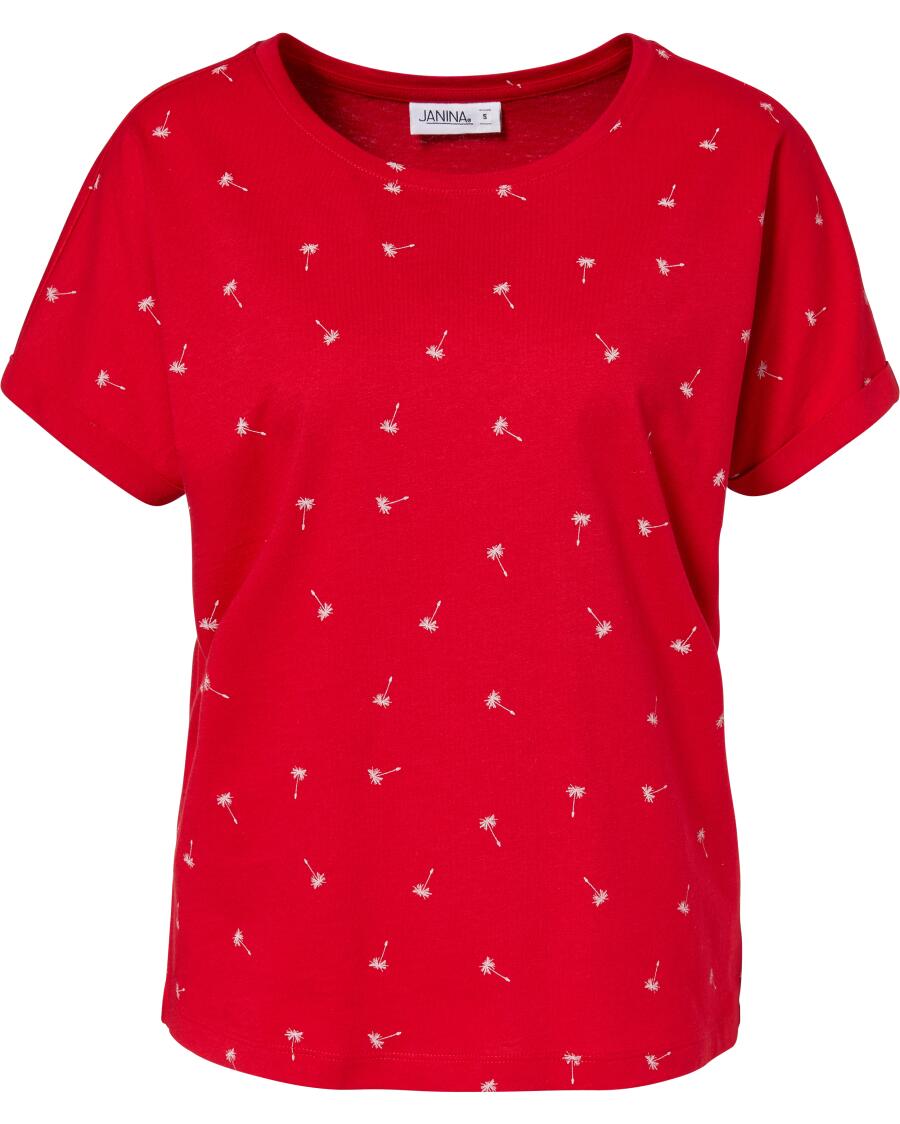 T-Shirt z dmuchawcami Janina, okrągły dekolt