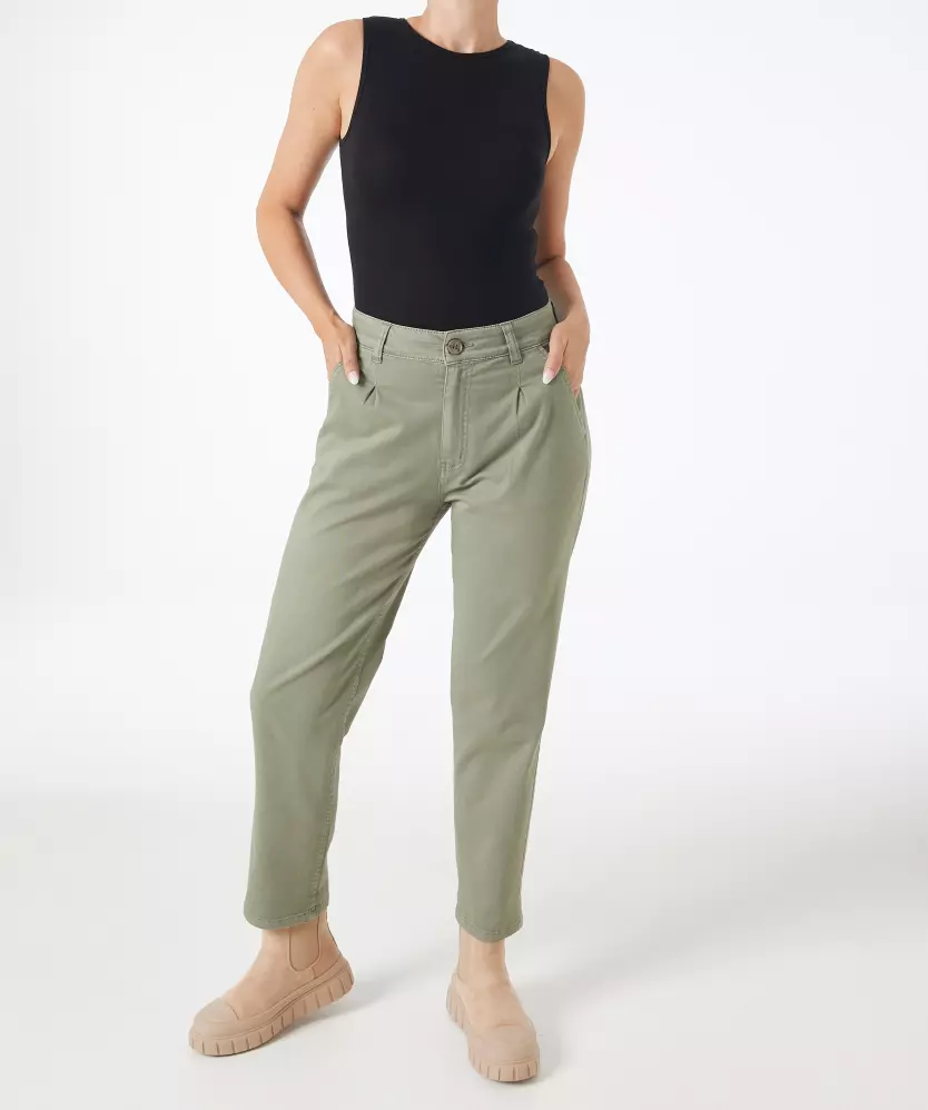 Knöchellange Chinohose Janina, Slim-fit