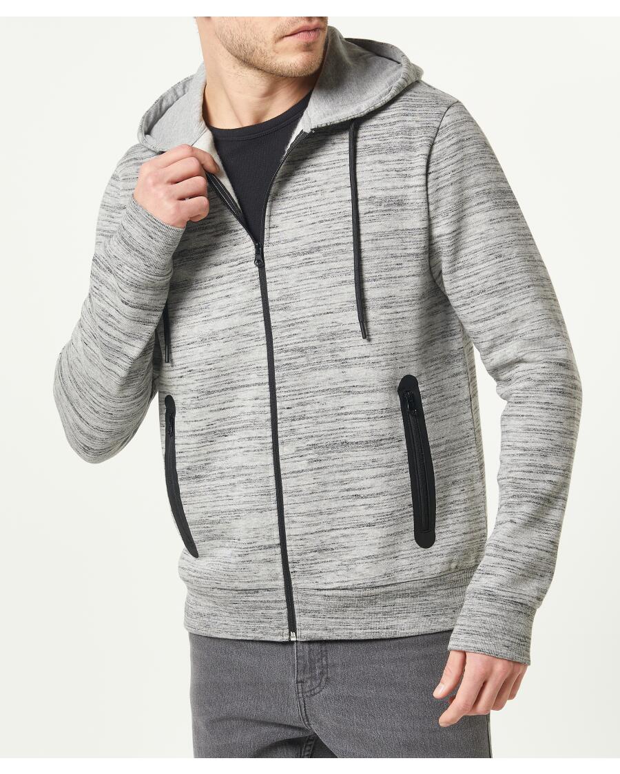 Bluza dresowa szary melanż