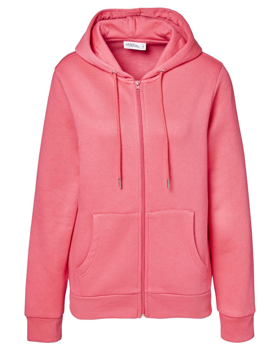 Bluza dresowa z kapturem Janina, prążkowane mankiety
