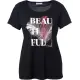 T-Shirt mit Strasssteinen
