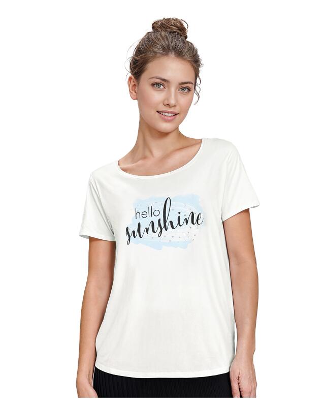 تيشيرت بحجارة الستراس للنساء، أبيض (KiK T-Shirt mit Strasssteinen (weiß)) — KiK, منتج ألماني أصلي في المغرب