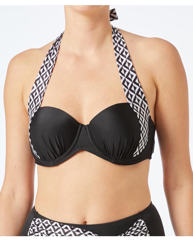 Haut de bikini balconnet femme, noir — KiK, produit allemand authentique au Maroc