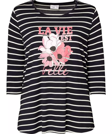 Shirt met 3/4 mouwen