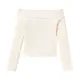 Shirt met lange mouwen en Carmen-halslijn