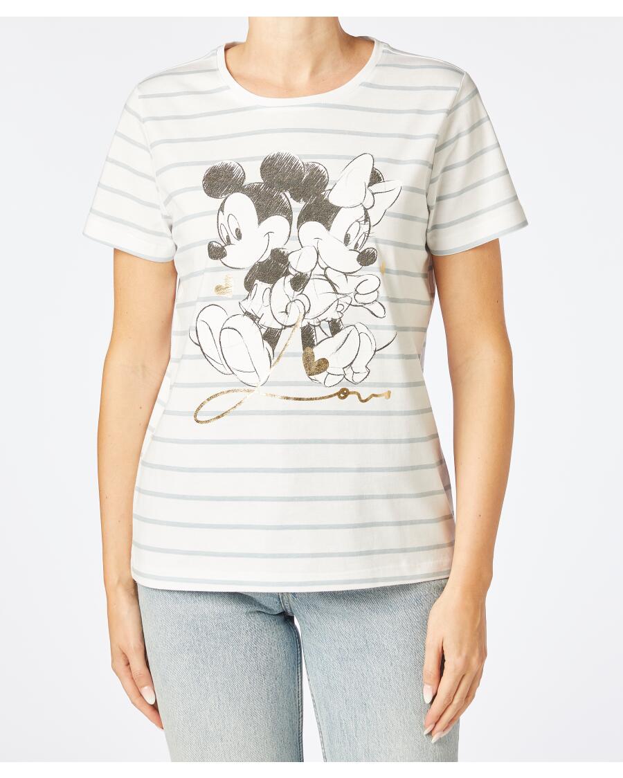 T-Shirt Myszka Miki i Minnie Disney, okrągły dekolt