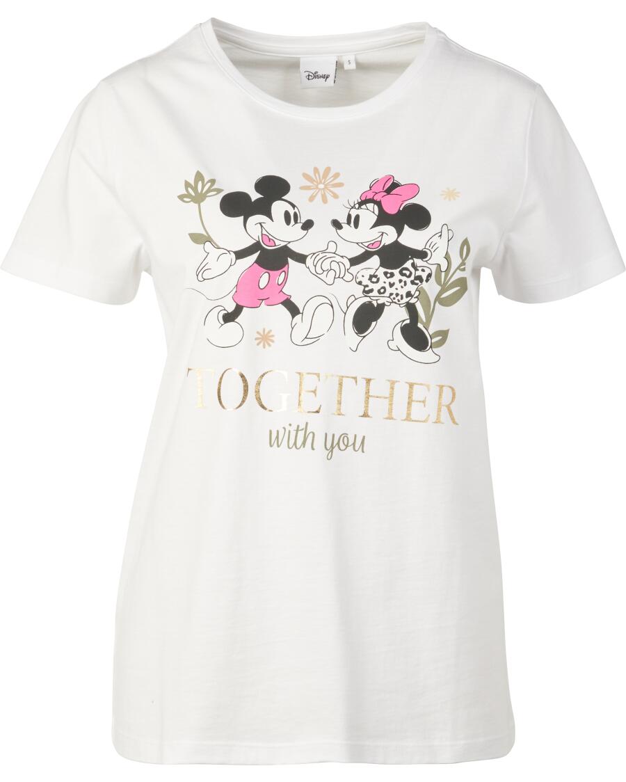 T-Shirt Myszka Miki i Minnie Disney, okrągły dekolt