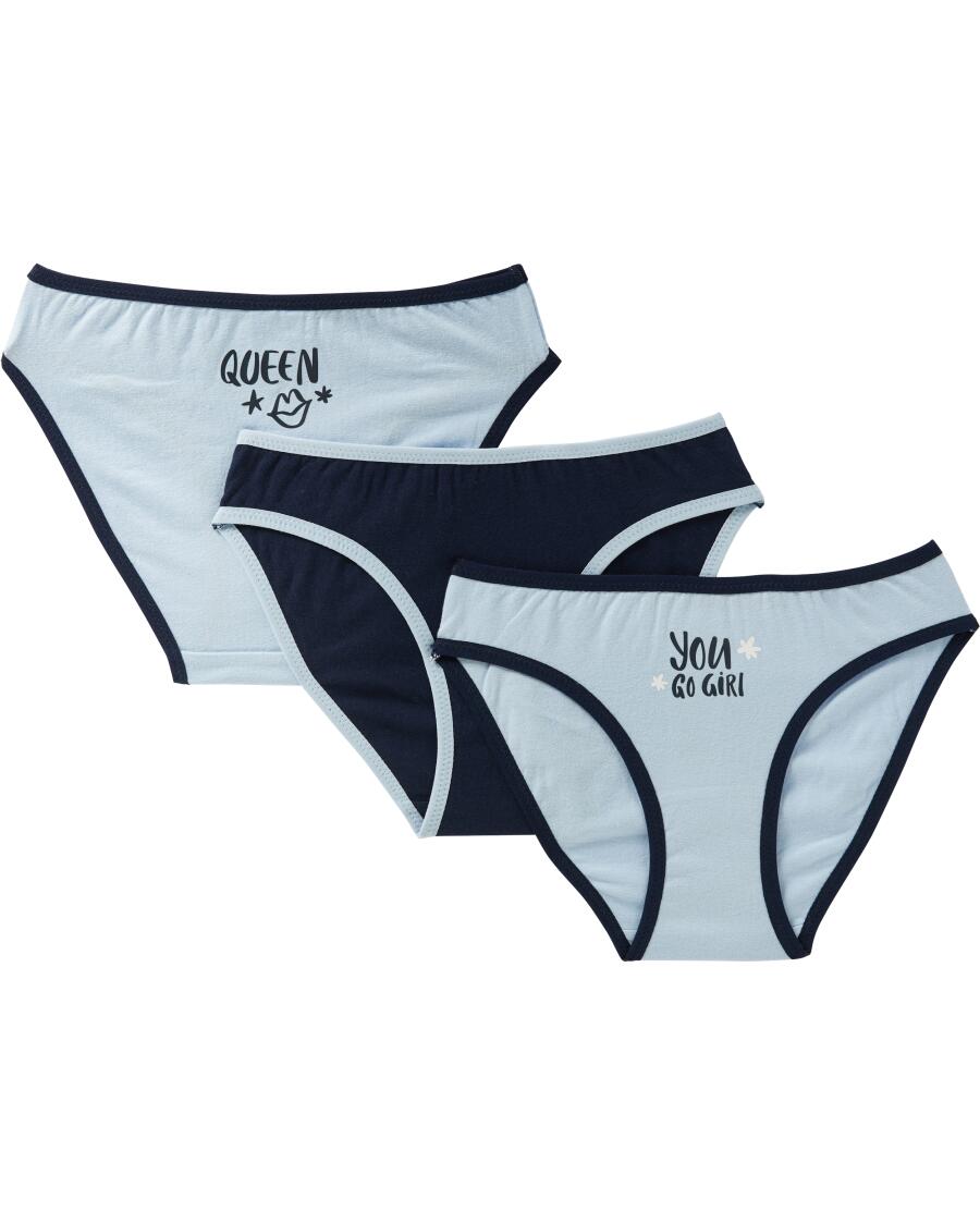 Kalhotky 3balení světle modrá