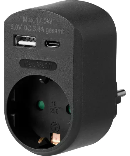 Steckdosen-Adapter 3.680 Watt