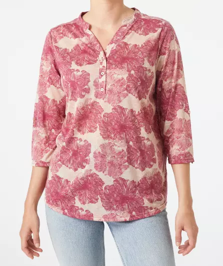 Blouse met bloemenprint