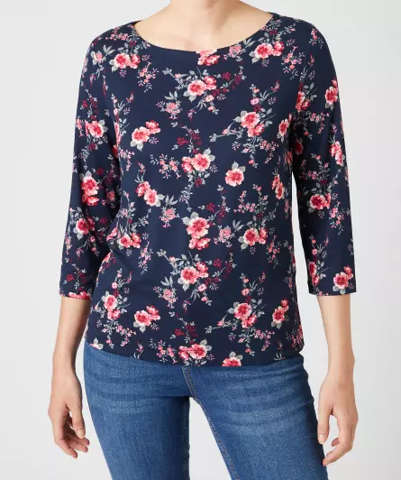 Shirt met ronde hals