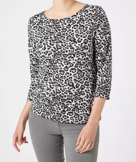 Shirt in Luipaardpatroon