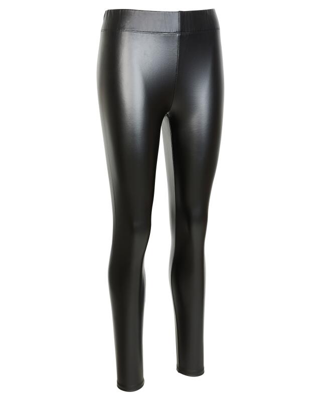 Faux leather leggings for women, black (KiK Schwarze Kunstlederleggings (schwarz)) — KiK, authentic German product in Morocco