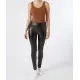 Zwarte legging van imitatieleer
