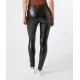 Zwarte legging van imitatieleer
