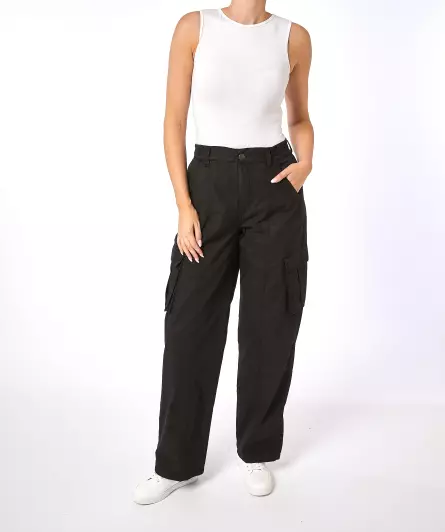 Cargohose High-waist
