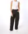 Cargohose High-waist schwarz