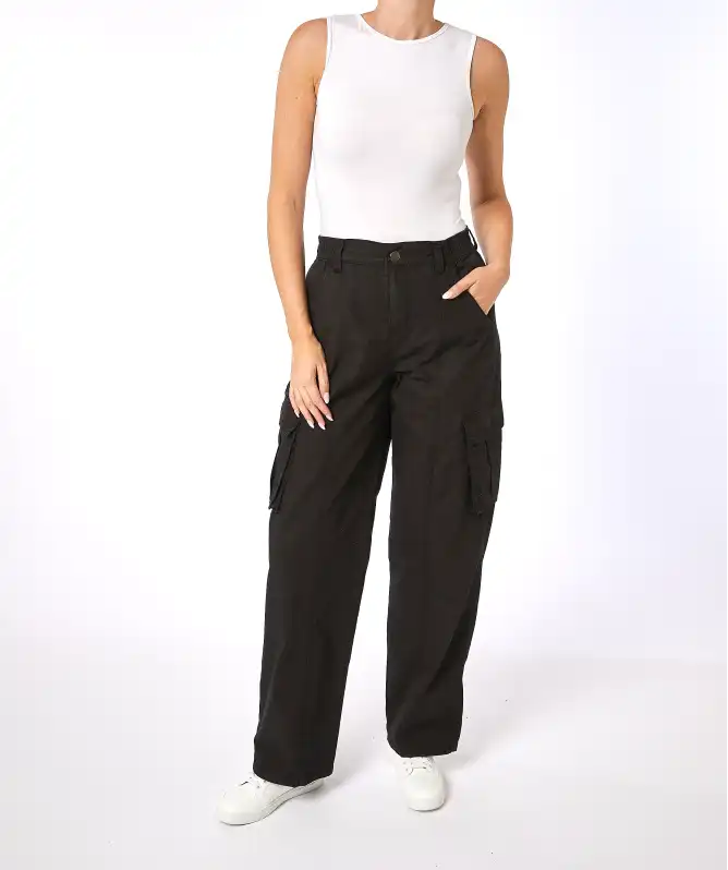Cargohose High-waist
