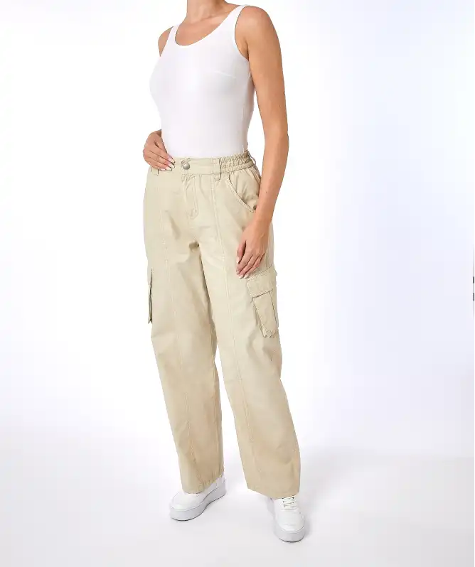 Cargohose High-waist