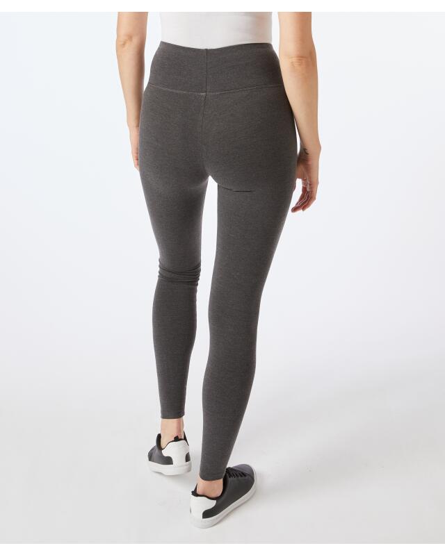 Leggings with wide waistband for women, anthracite marl (KiK Leggings mit breitem Bund (anthrazit melange)) — KiK, authentic German product in Morocco