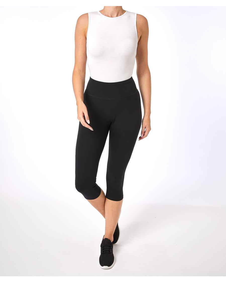 Legging in capri lengte zwart