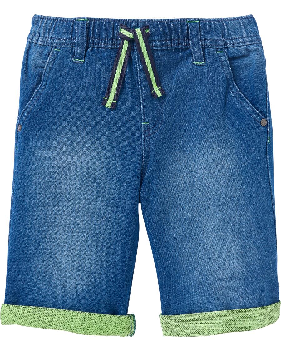 Jeansshorts in bermudalengte denimblauw