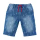 Jeans-Shorts mit Möwen