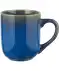 Lasierte Kaffeetasse blau