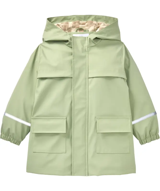 Regenparka in lichtgroen
