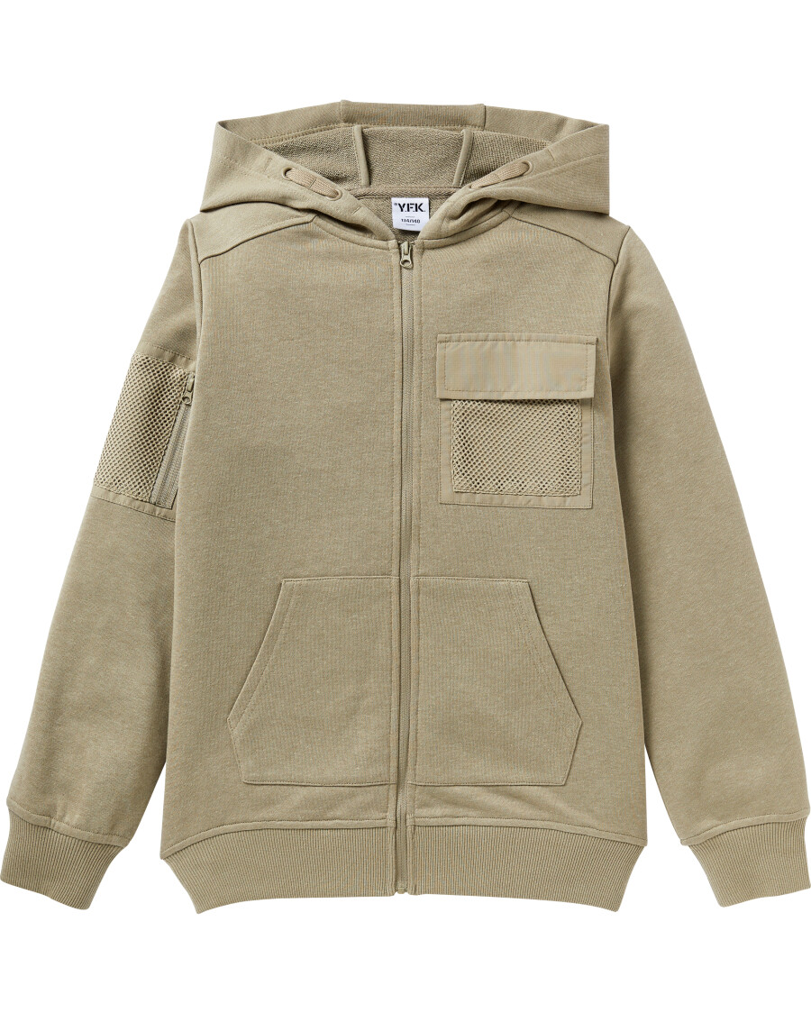 Bluza dresowa khaki Y.F.K., kaptur