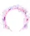 Haarband met bloemen roze