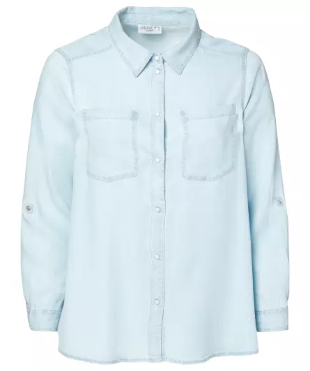 Lichtblauwe blouse