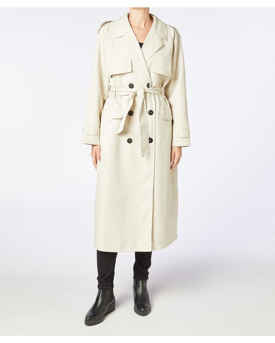 Trenchcoat mit Gürtel naturfarben