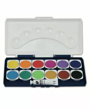Verfdoos stylex  met 12 kleuren