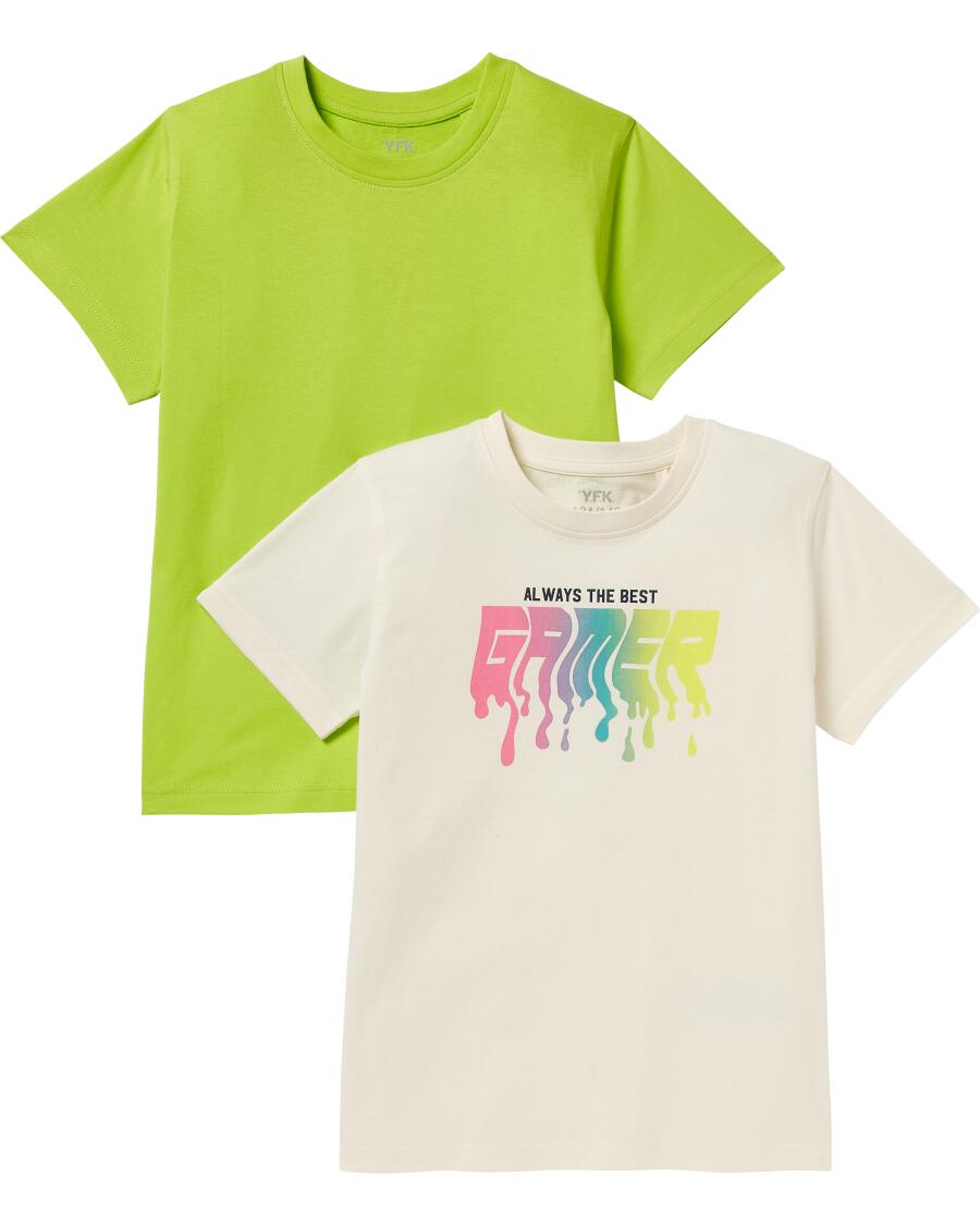 T-Shirts Gaming grün/beige