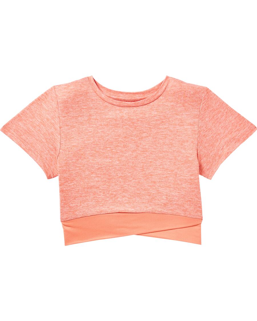 Sport-Shirt in Melange koralle