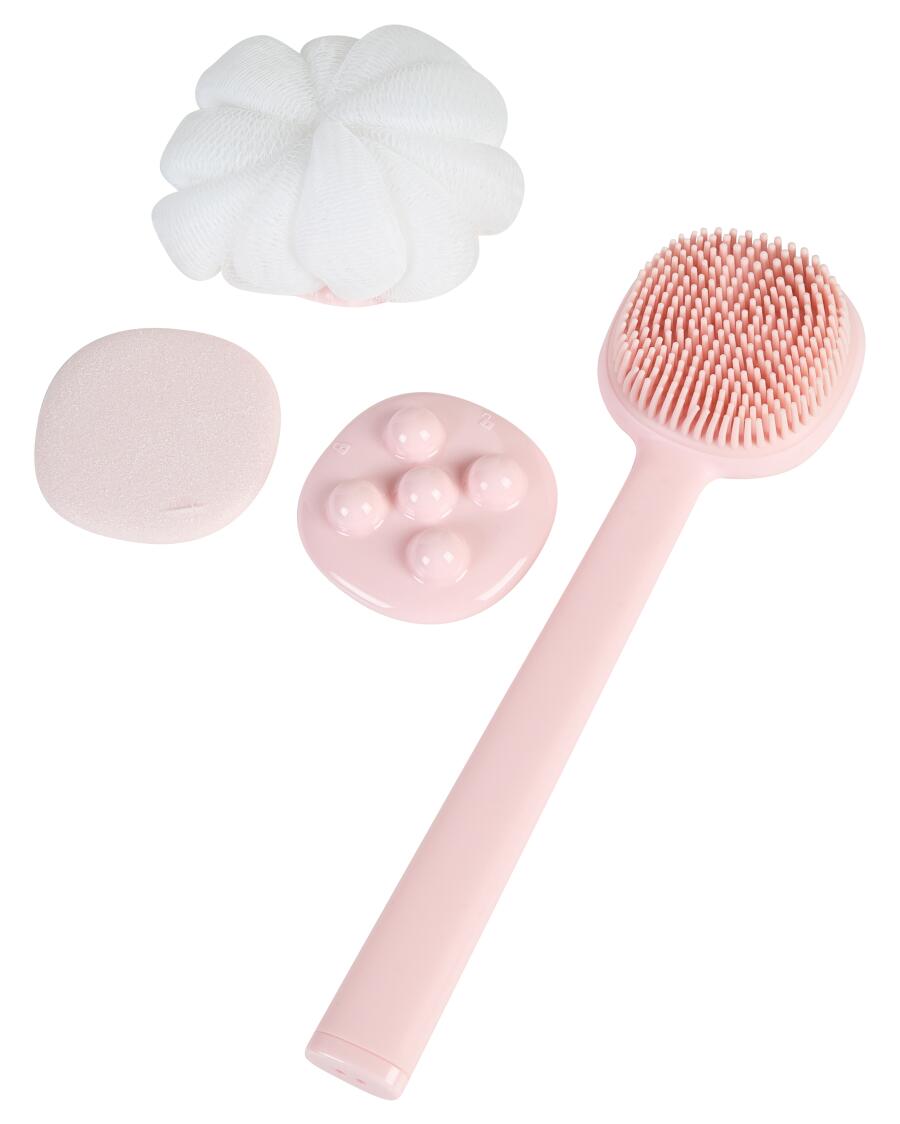 Sada kartáčů na koupání pink růžová