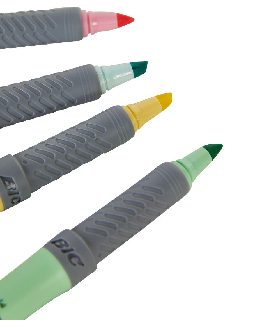 Pastelowy zakreślacz BIC Highlighter Grip Pakiet 4 szt.
