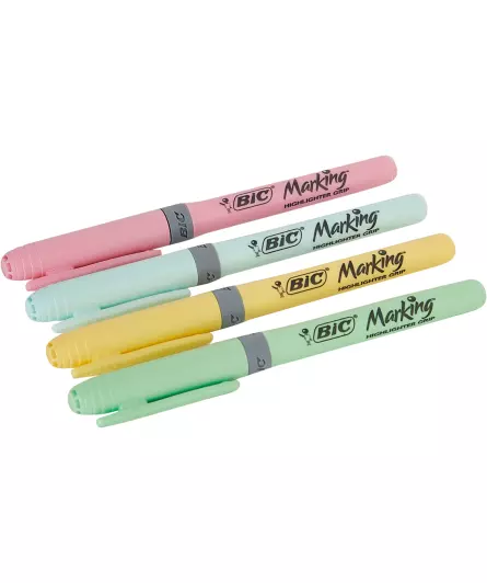 BIC Highlighter Grip Pastel Textmarker