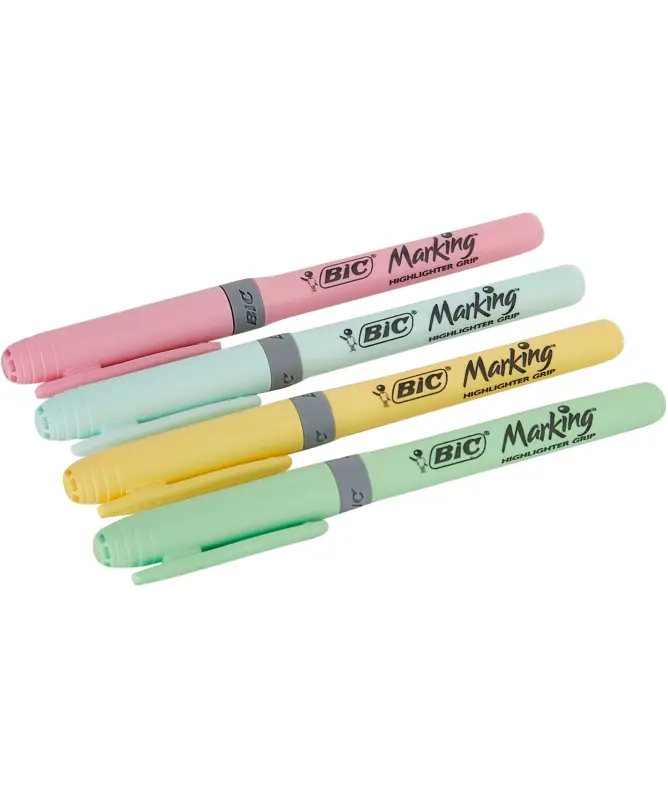 BIC Highlighter Grip Pastel Textmarker