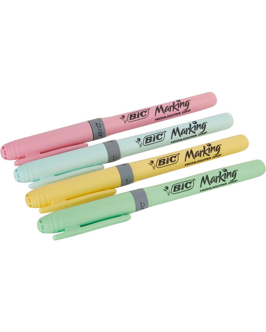 BIC Markeerstift Grip kleurrijk