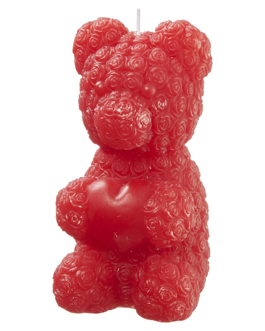 Kerze in Bärchenform rot