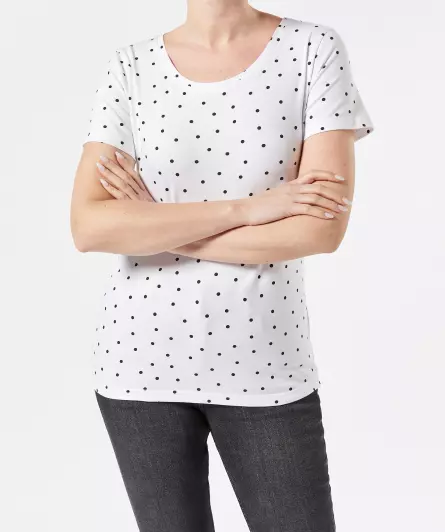 T-shirt gestippeld