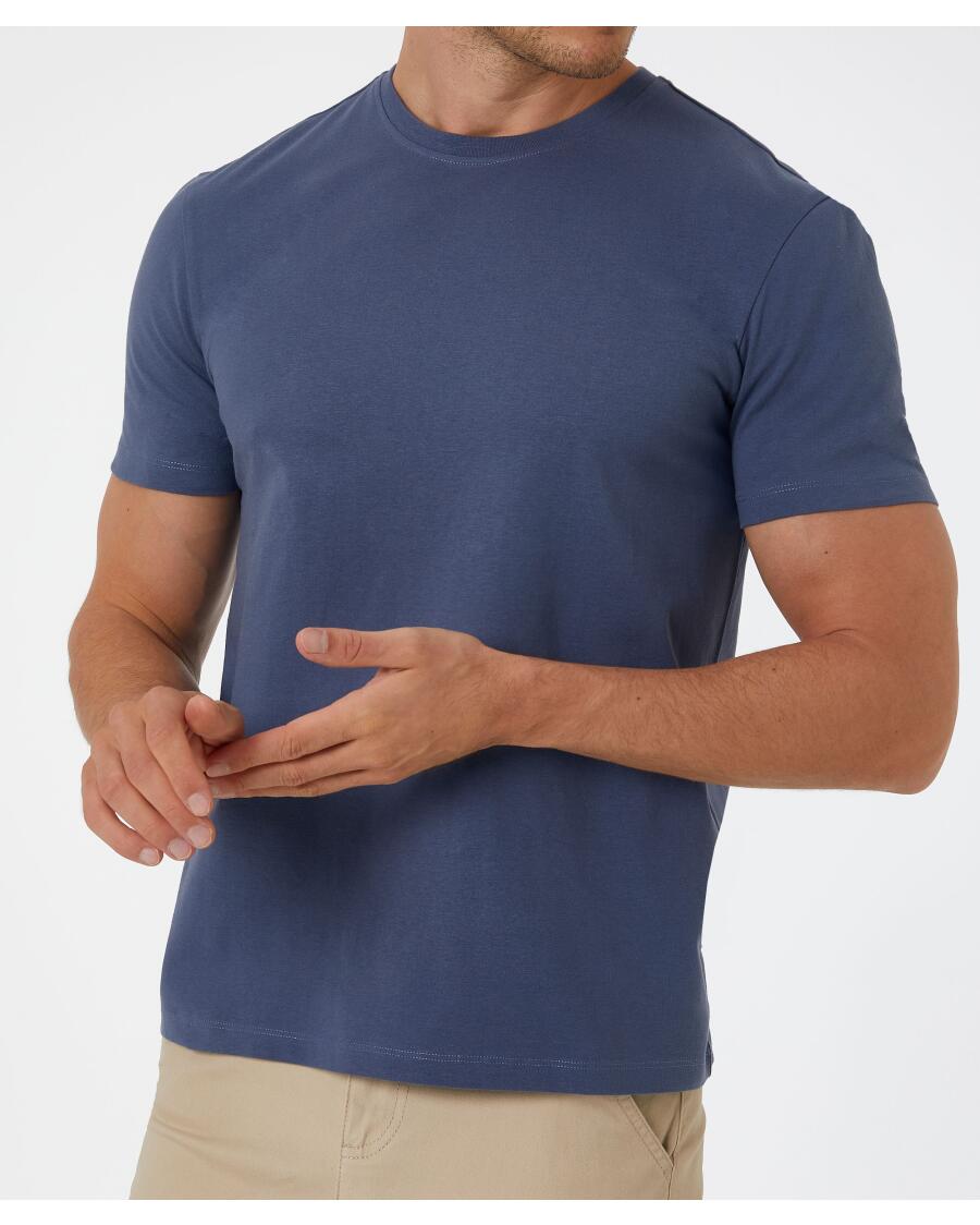 Basic T-Shirt blau