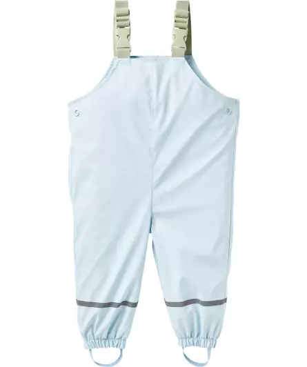 Hellblaue Regenhose mit Latz